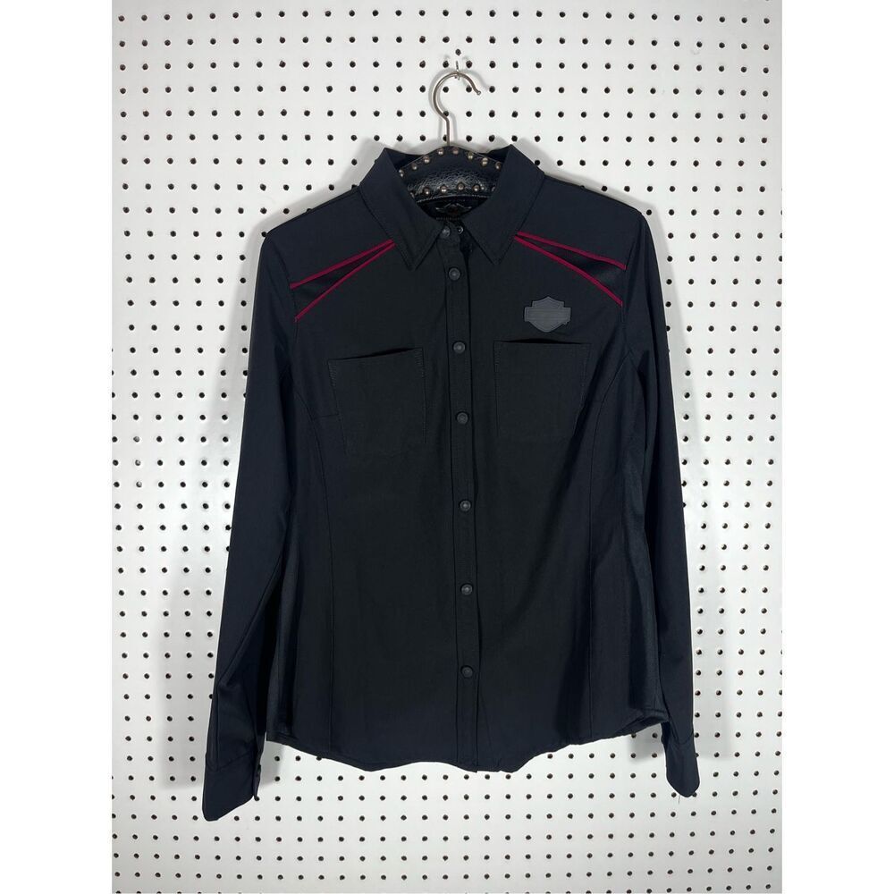 Harley Davidson Snap Button Down Performance Shir… - image 1